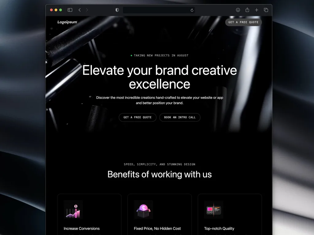Agency template preview